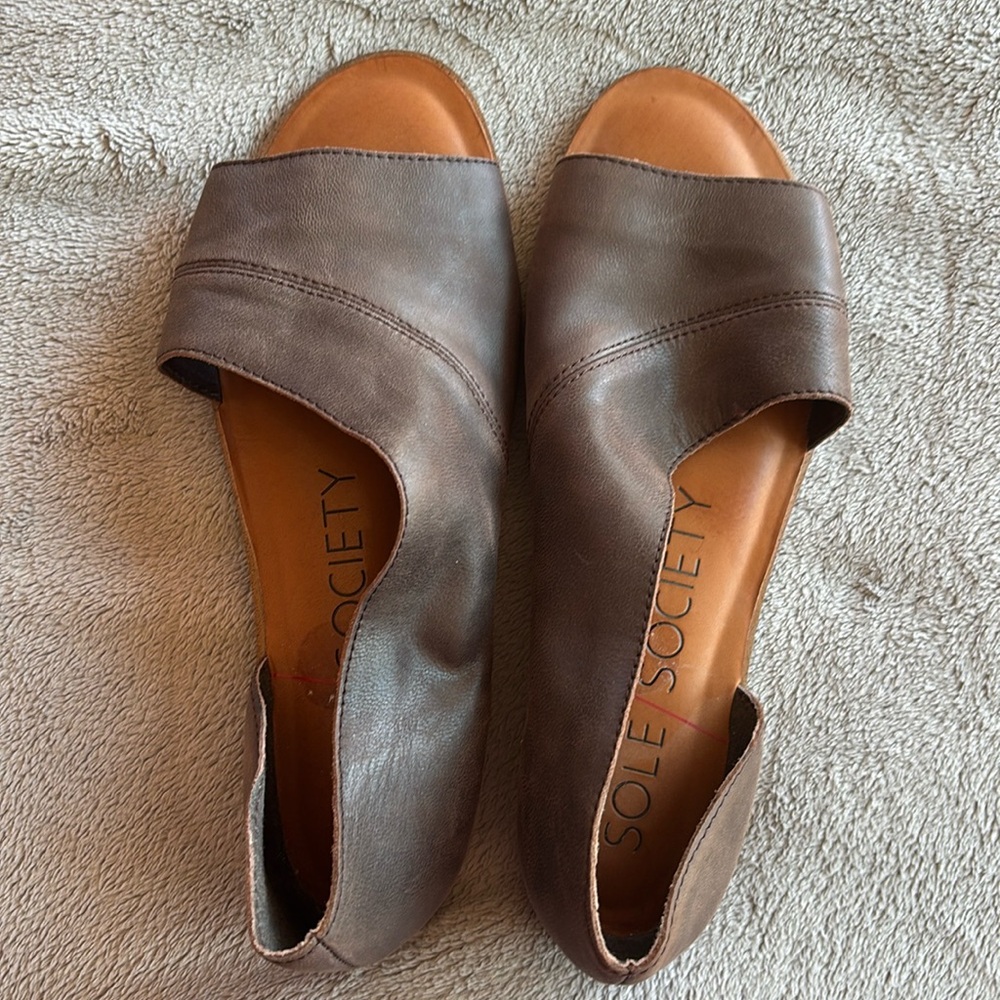Sole Society Titanium Anzio Sandals